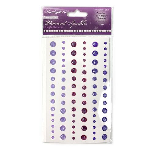 Hunkydory Purple Shimmer Diamond Sparkles Gemstones