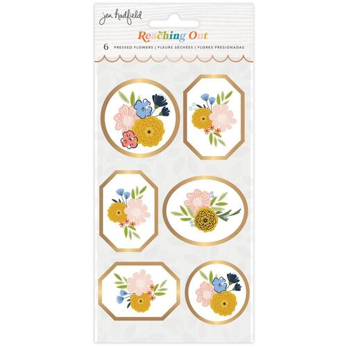 Jen Hadfield Reaching Out Pressed Flowers Dimensional Stickers