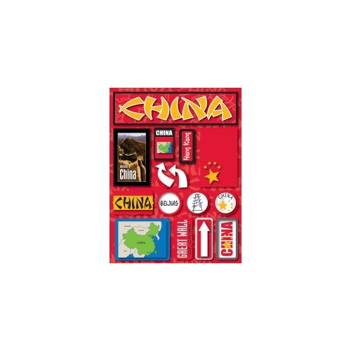 Reminisce Jet Setters Dimensional Stickers China
