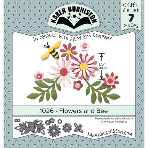 Karen Burniston Flowers & Bee Die