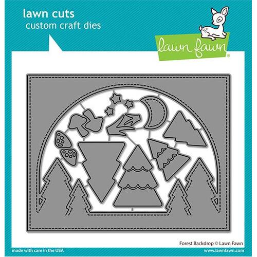 Lawn Fawn Forest Backdrop Die