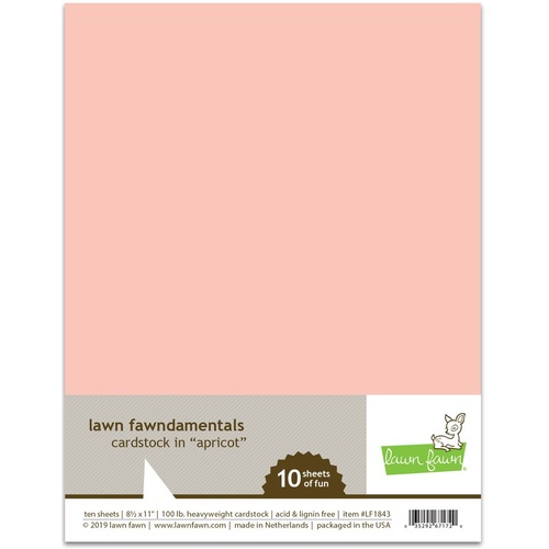 Lawn Fawn  Apricot Cardstock