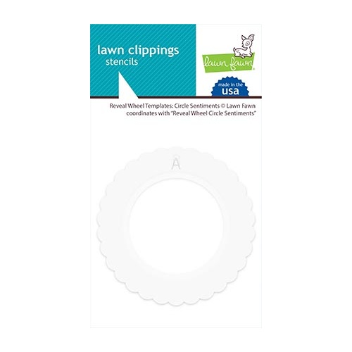 Lawn Fawn Reveal Wheel Template Circle Sentiments Stencil