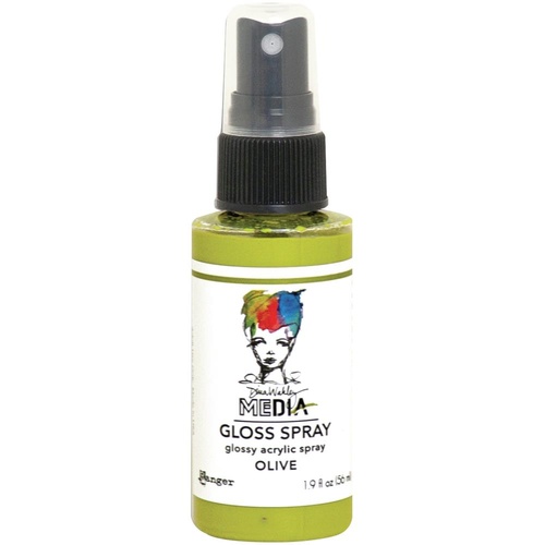 Dina Wakley MEdia Olive Gloss Spray 