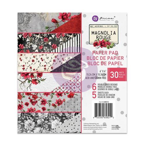 Prima Magnolia Rouge 6" Paper Pad