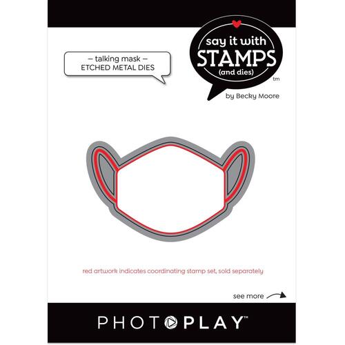 PhotoPlay Say It with Stamps Talking Masks Die