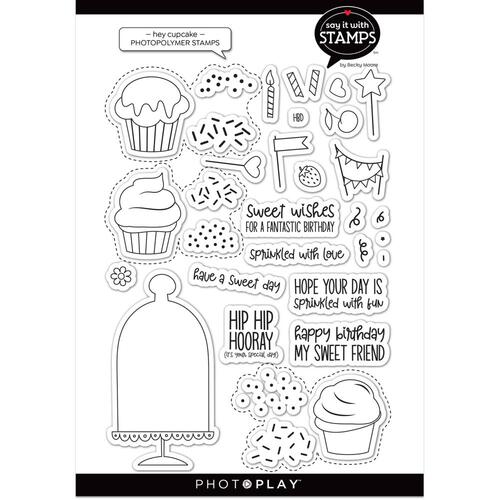 PhotoPlay Say It with Stamps Hey Cupcake Stamp