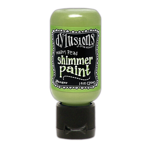 Dylusions Mushy Peas Shimmer Paint
