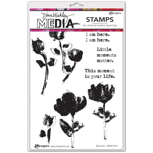 Dina Wakley MEdia Moments Stamp