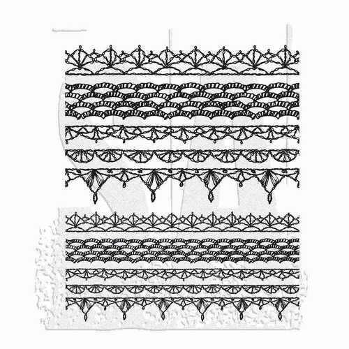 Tim Holtz Stamp Set : Crochet Trims