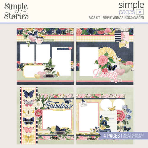 Simple Stories Simple Vintage Indigo Garden Page Kit