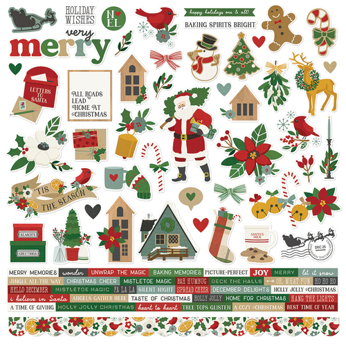 Simple Stories Hearth & Holiday Cardstock Stickers
