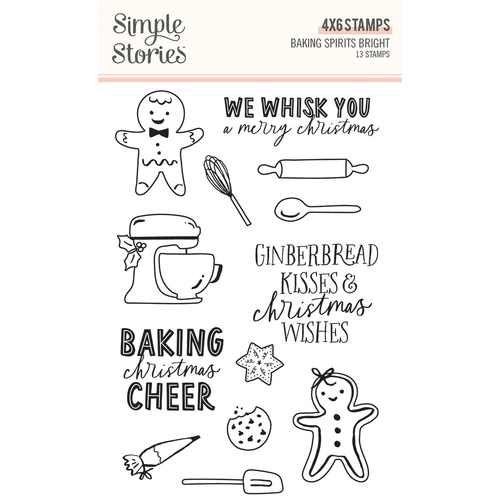 Simple Stories Baking Spirits Bright Stamps