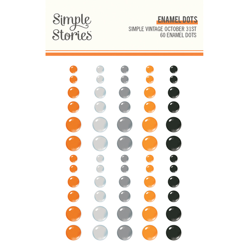 Simple Stories Simple Vintage October 31st Enamel Dots