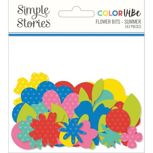 Simple Stories Color Vibe Summer Flower Bits