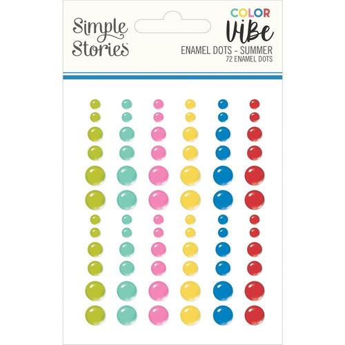 Simple Stories Color Vibe Summer Enamel Dots