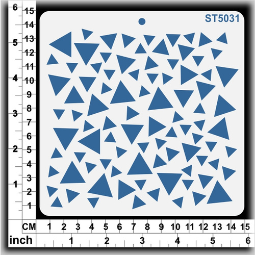 Scrapmatts Stencil Triangles 14.5x14.5cm