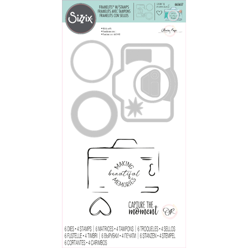 Sizzix Memory Maker Framelits Die Set with Stamps