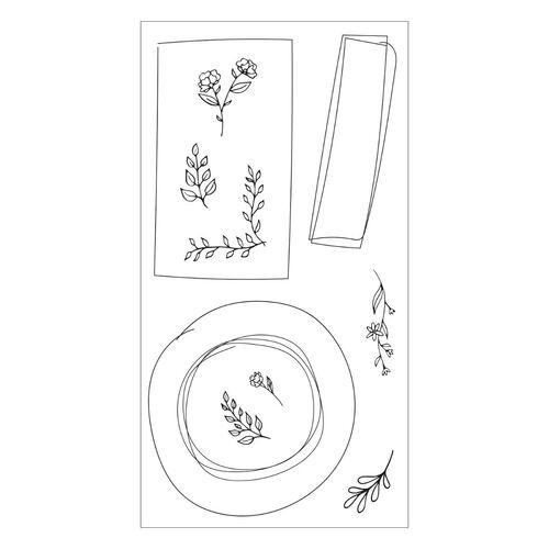 Sizzix Drawn Frames Clear Stamps