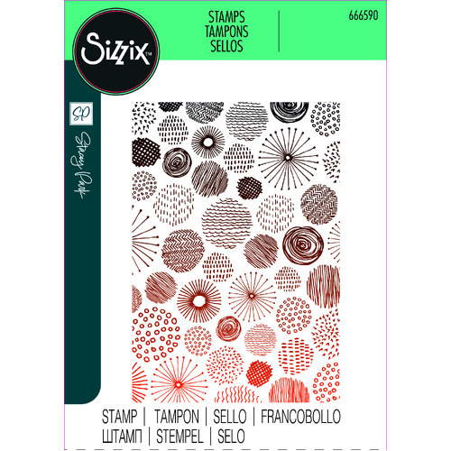 Sizzix Clear Stamp Set Cosmopolitan, Ecliptic by Stacey Park
