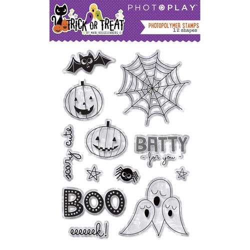 PhotoPlay Paper Trick or Treat Photopolymer Stamp