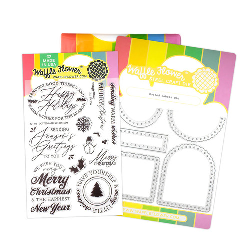 Waffle Flower Dotted Labels Christmas Combo