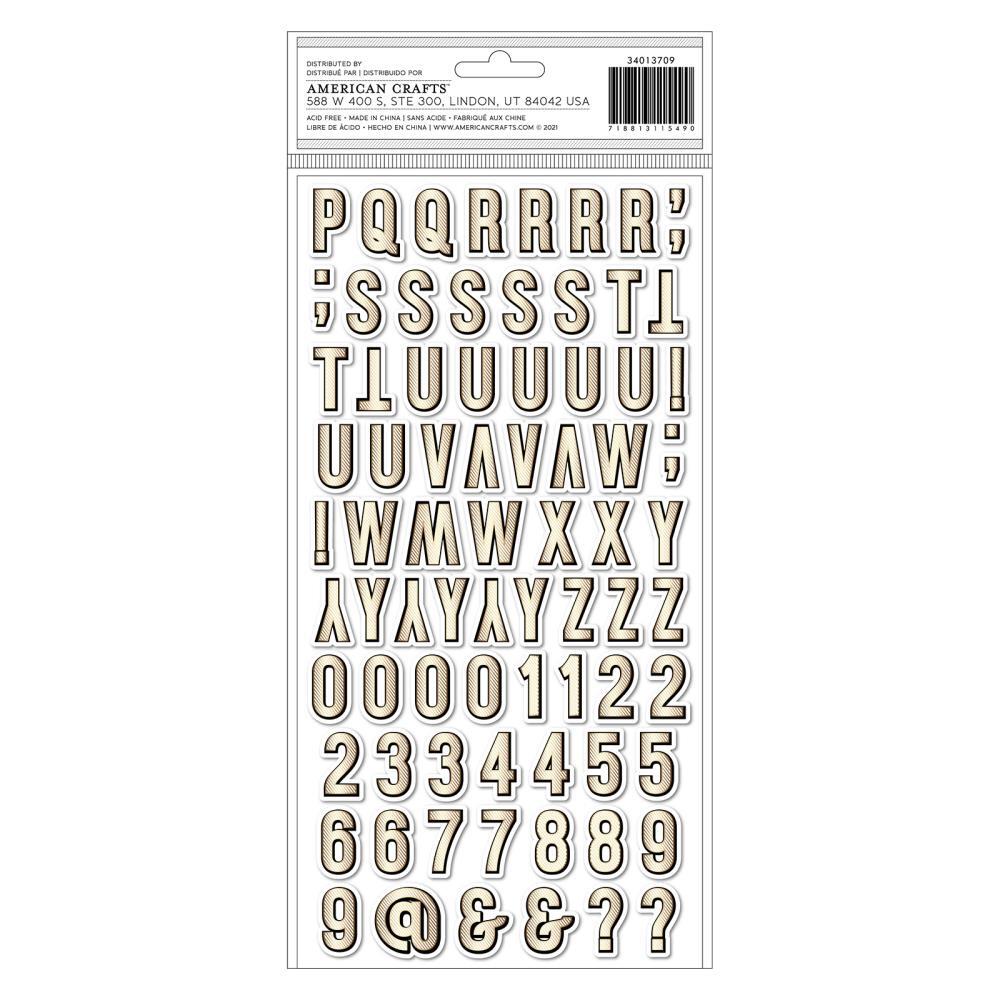Vicki Boutin Evergreen & Holly Alpha Foil Chipboard Letters Thickers