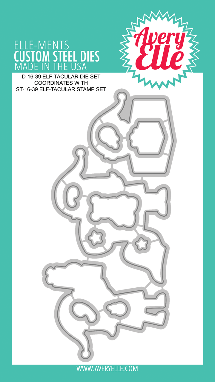 Avery Elle /"ELF-TACULAR/" Clear Stamps Only OR Clear Stamp and Die Bundle