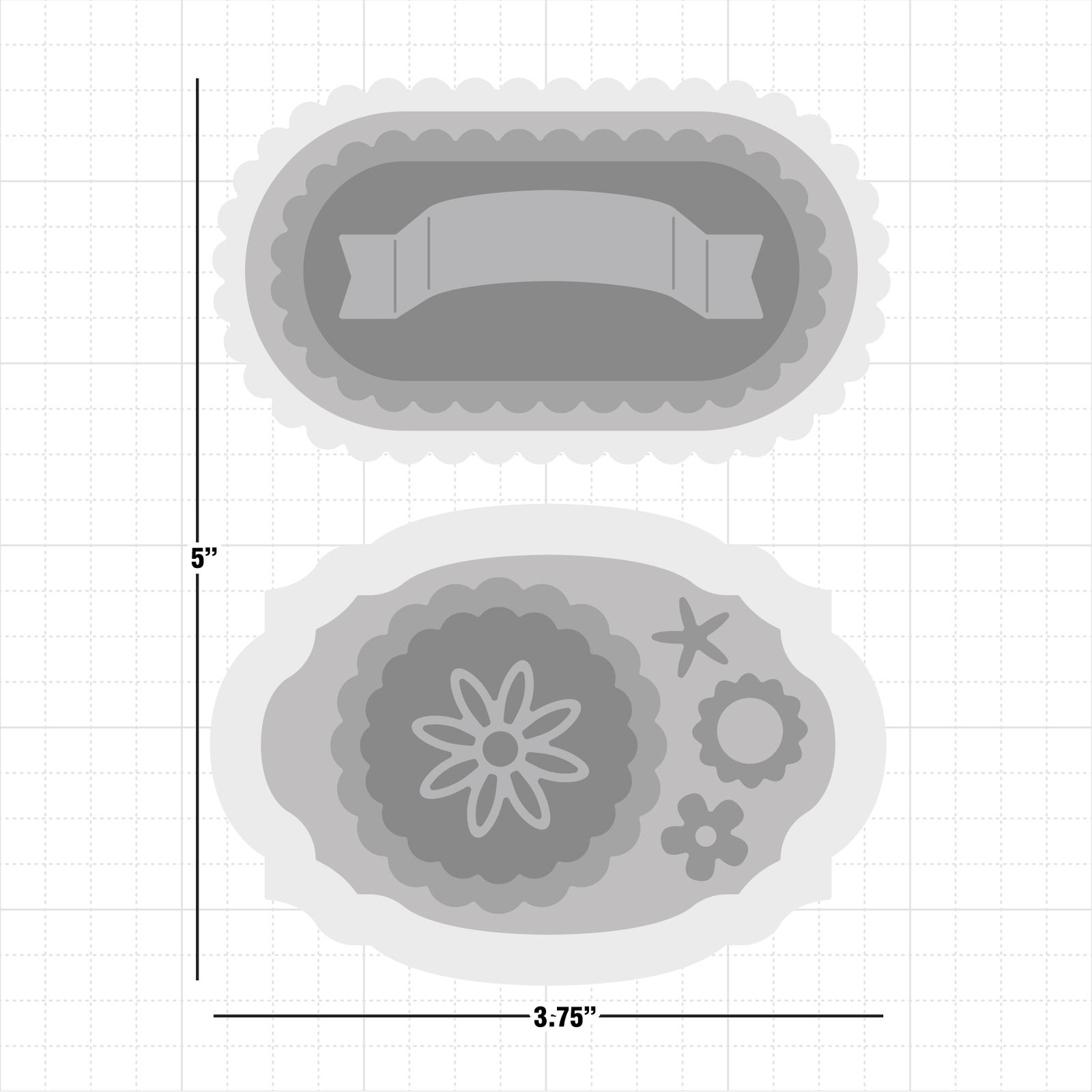 Art Impressions Journal Oval Frames Die Set