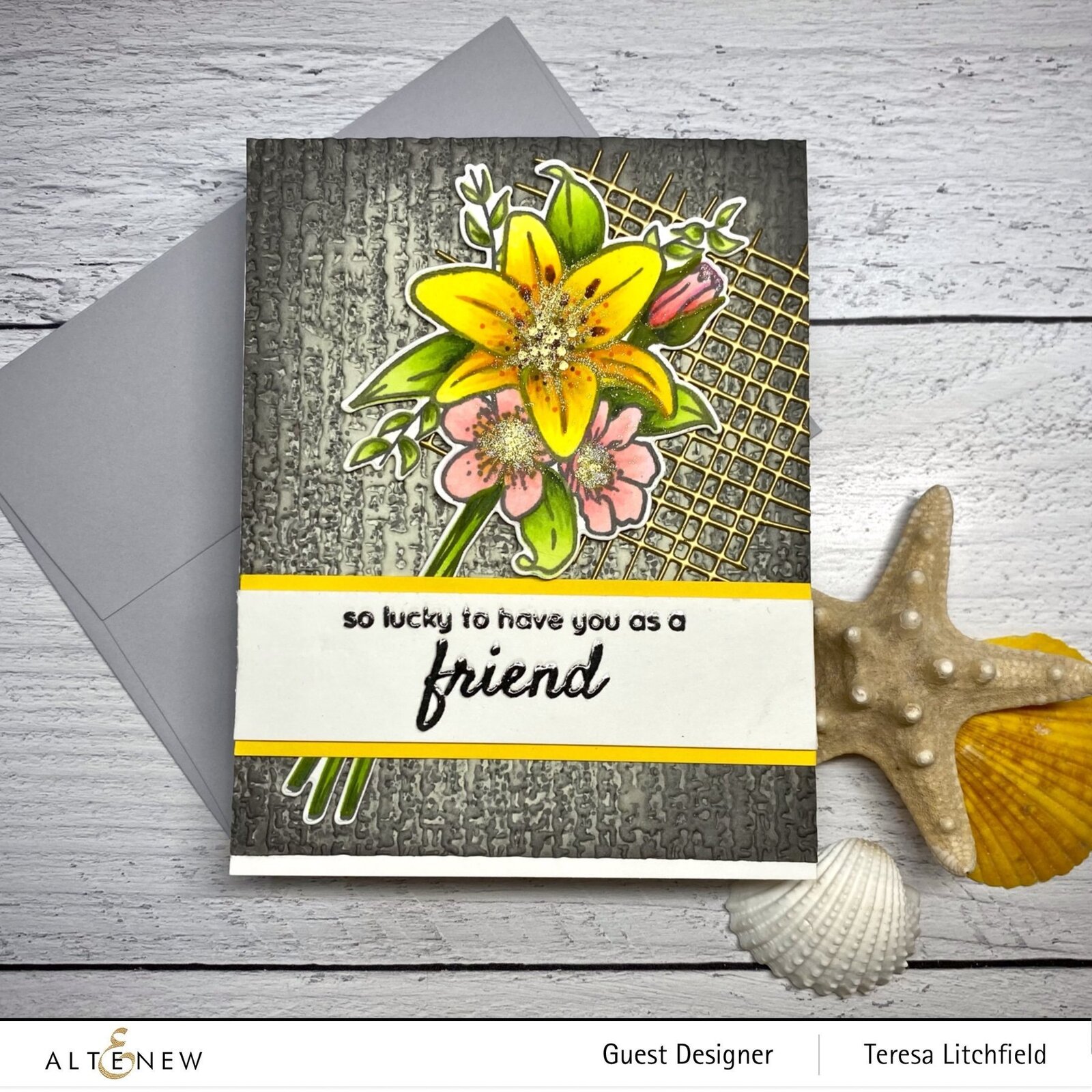 Altenew Organic Linen 3D Embossing Folder