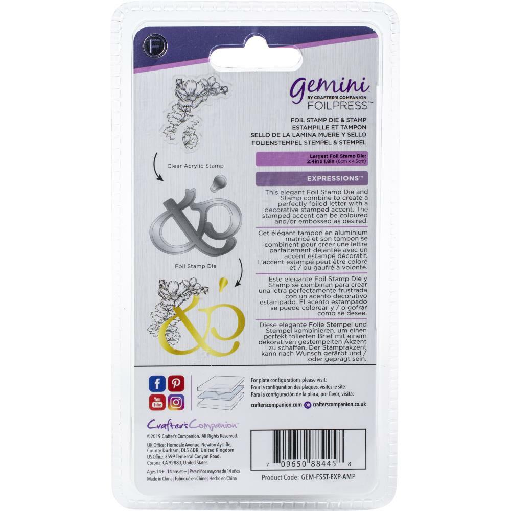 Gemini Hot Foil Die & Stamp Set Ampersand