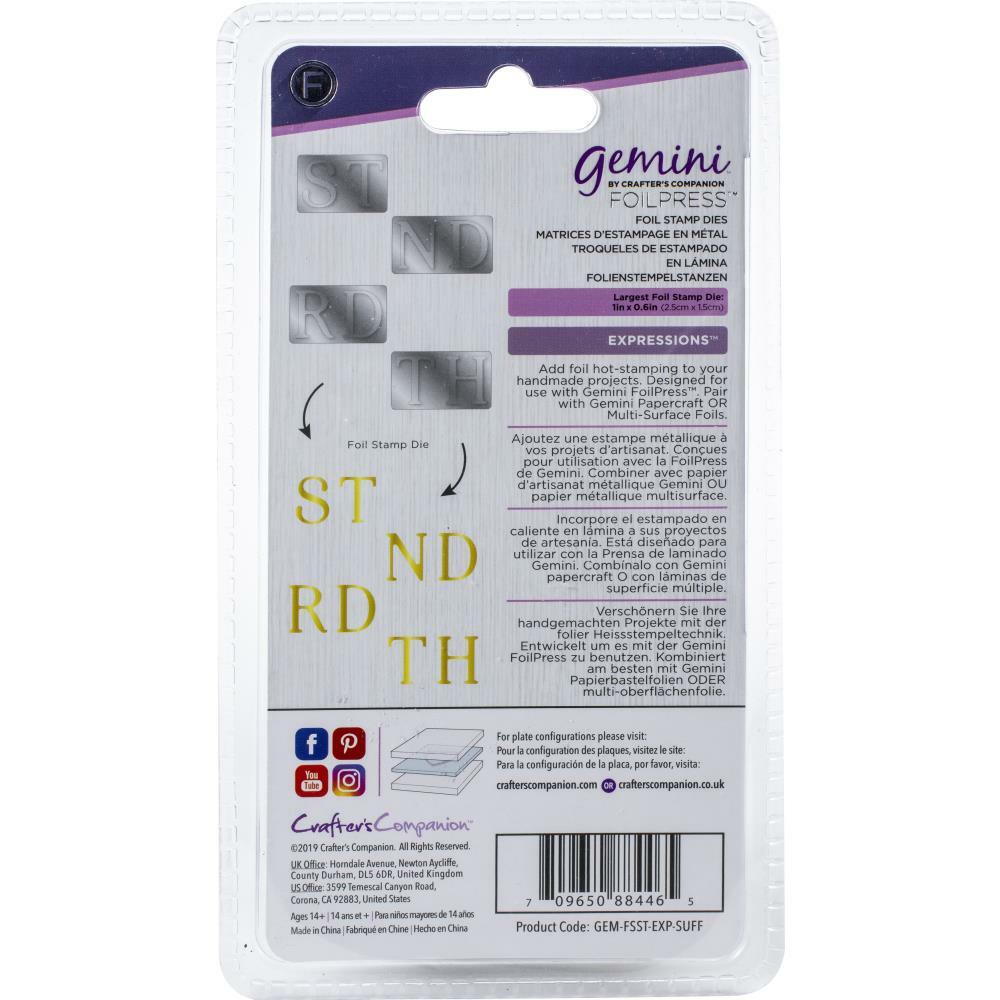 Gemini (by Crafter's Companion) Hot Foil Plates Craft Giraffe