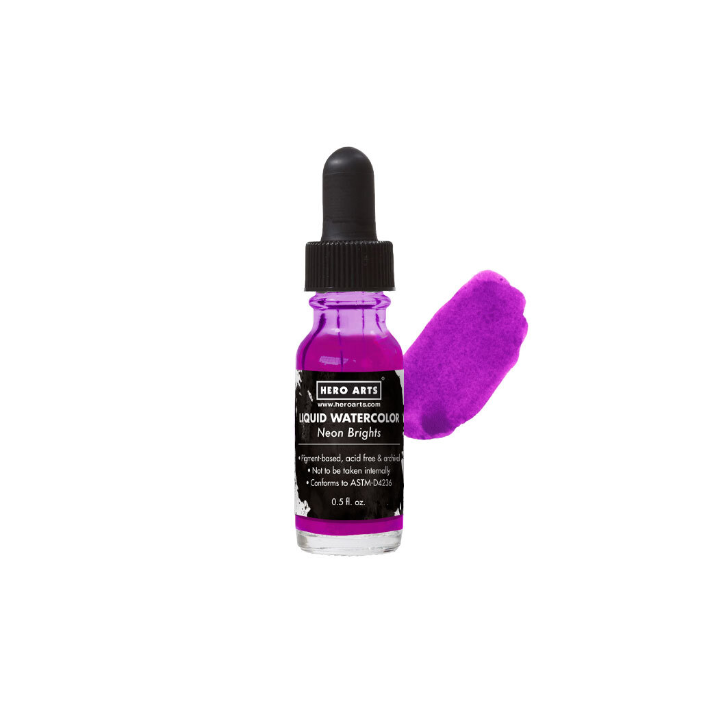 Hero Arts Purple Neon Brights Liquid Watercolor