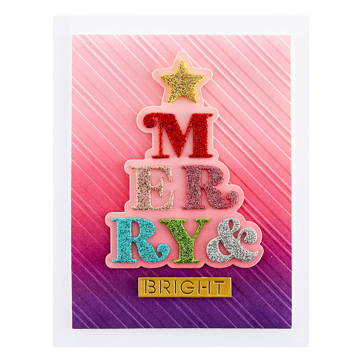 Spellbinders Peppermint Stripes Embossing Folder