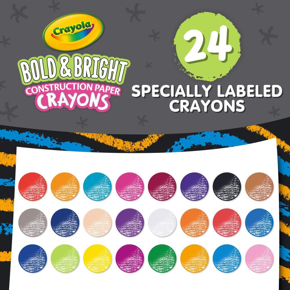 Crayola Bold & Bright Construction Paper Crayons