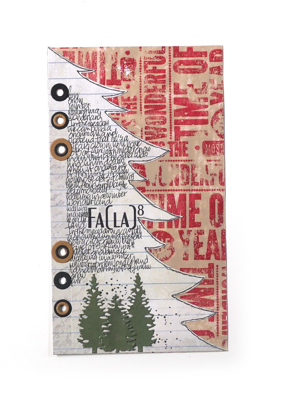 Elizabeth Craft Die Planner Essentials 16 Christmas Tree Page