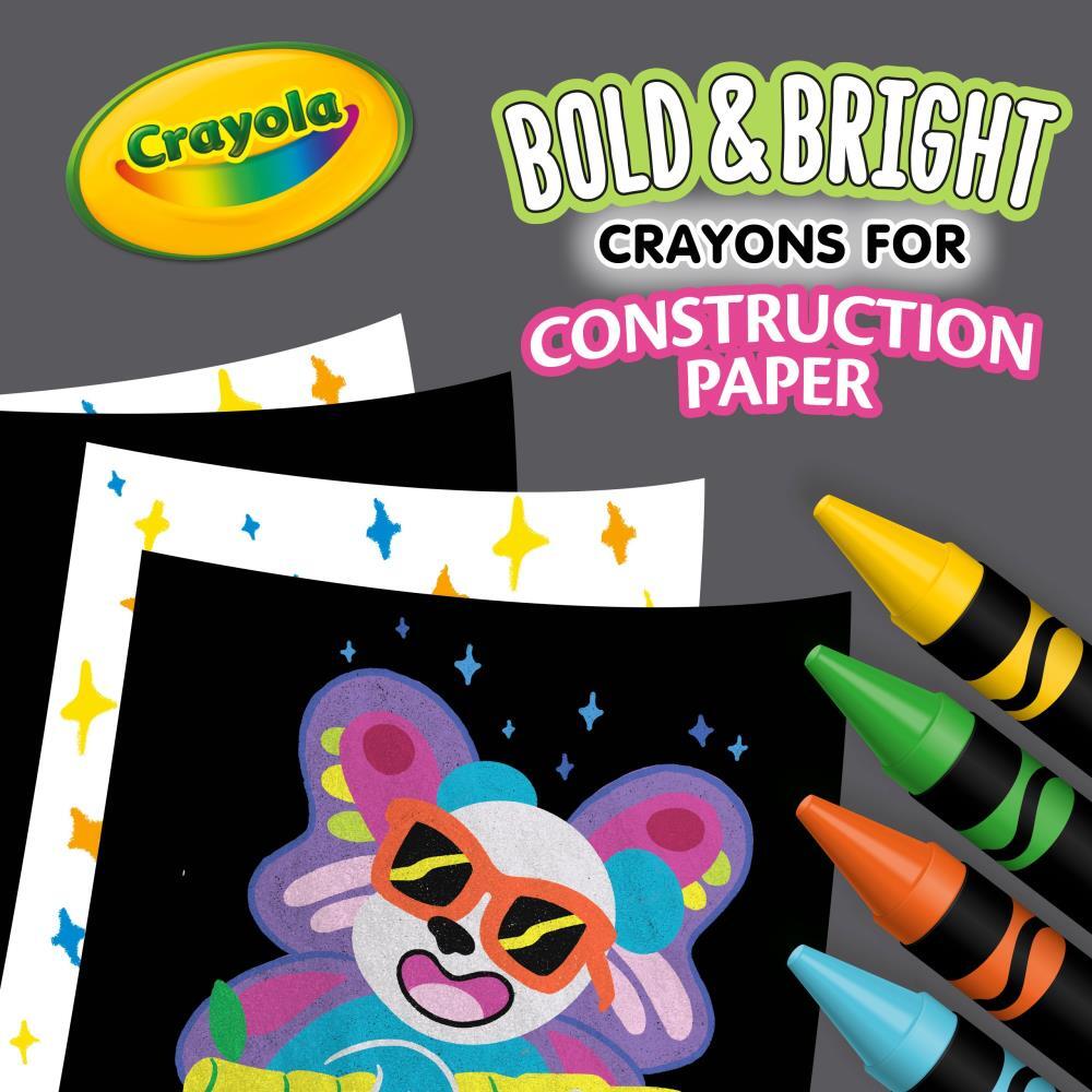 Crayola Bold & Bright Construction Paper Crayons