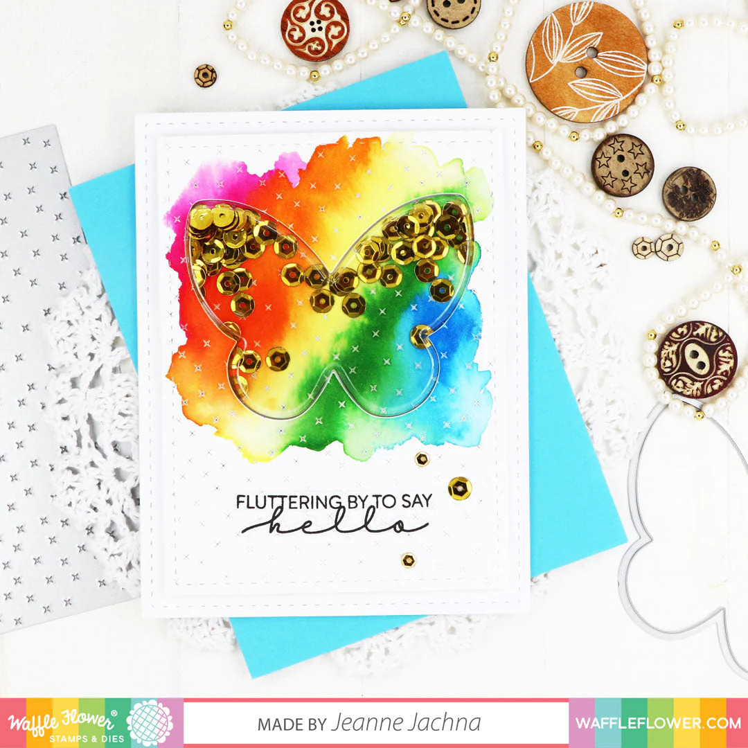 Waffle Flower Butterfly Slim Shaker Covers