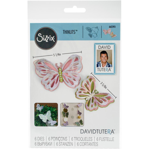 Sizzix Thinlits Die 662393 Delicate Butterfly New Out David Tutera