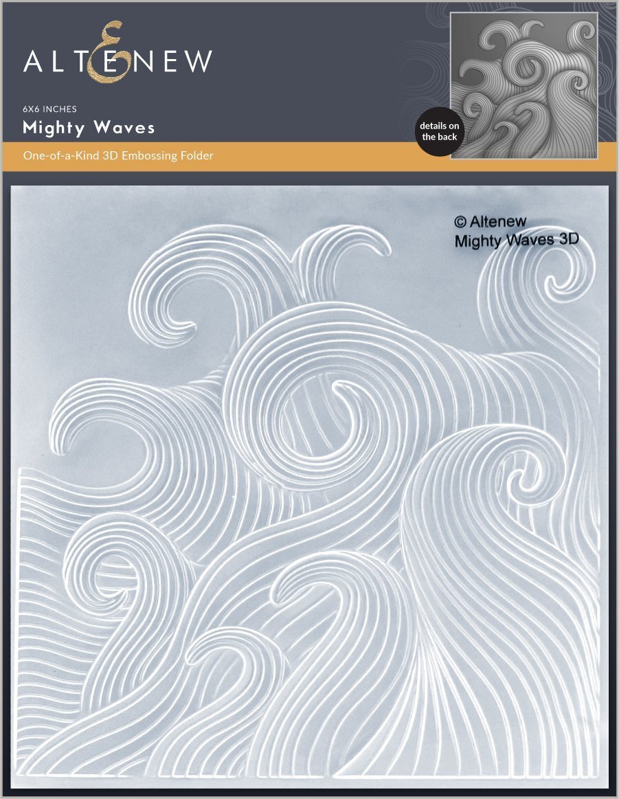 Altenew Mighty Waves Embossing Folder<br>