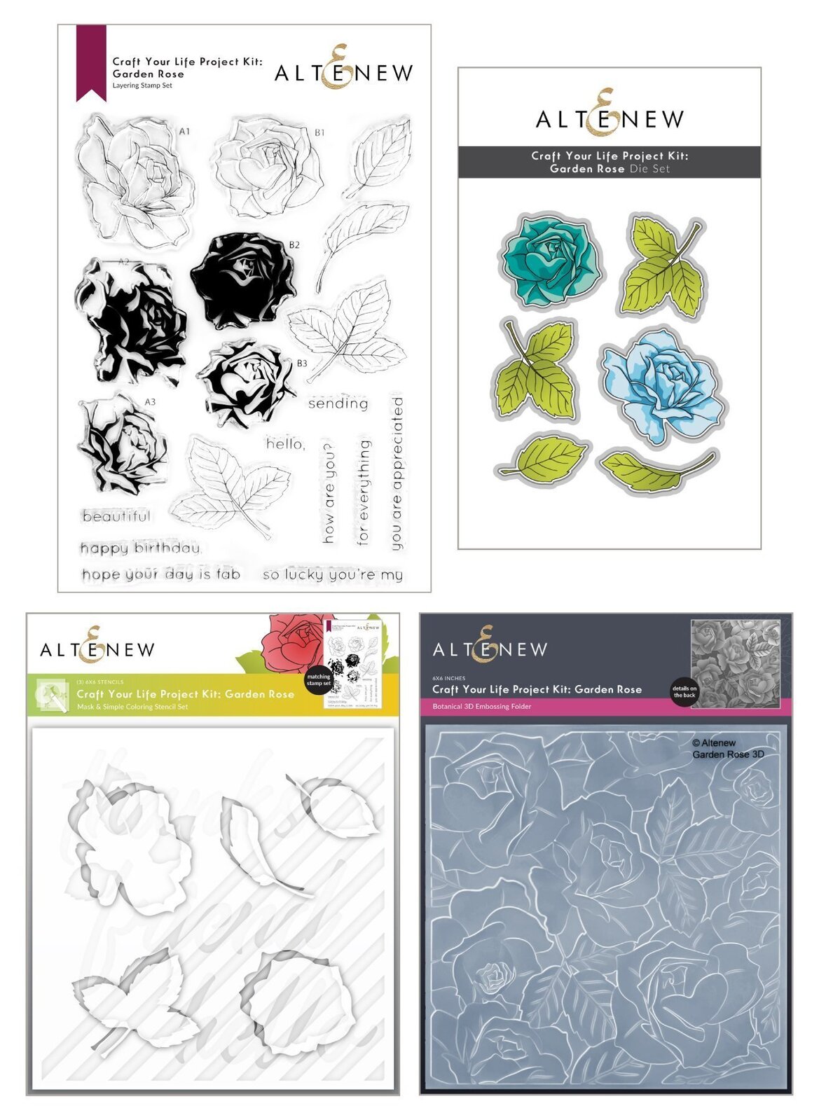 Altenew Craft Your Life Project Kit : Garden Rose