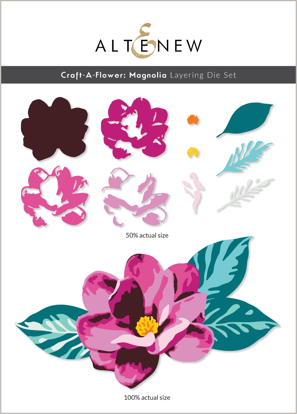 Altenew Craft-a-Flower : Magnolia Layering Die Set