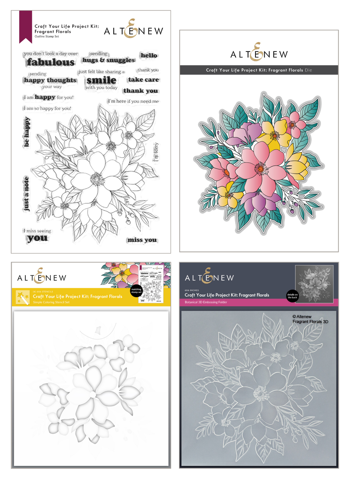 Altenew Craft Your Life Project Kit: Fragrant Florals<br>