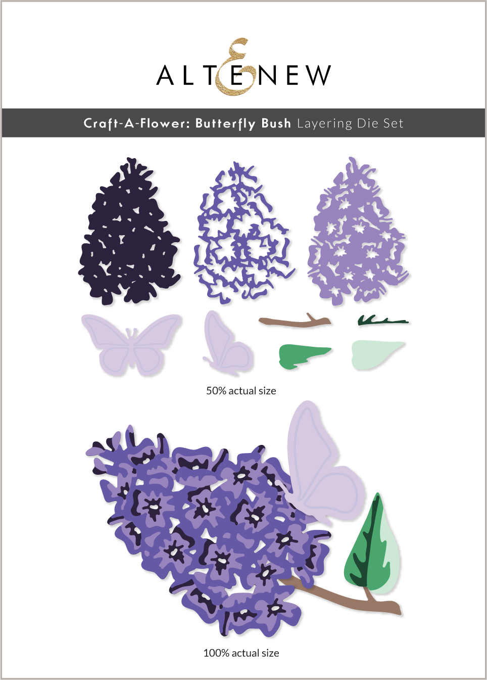 <div style="text-align: center;">Altenew Craft-a-Flower : Butterfly Bush Layering Die Set</div>