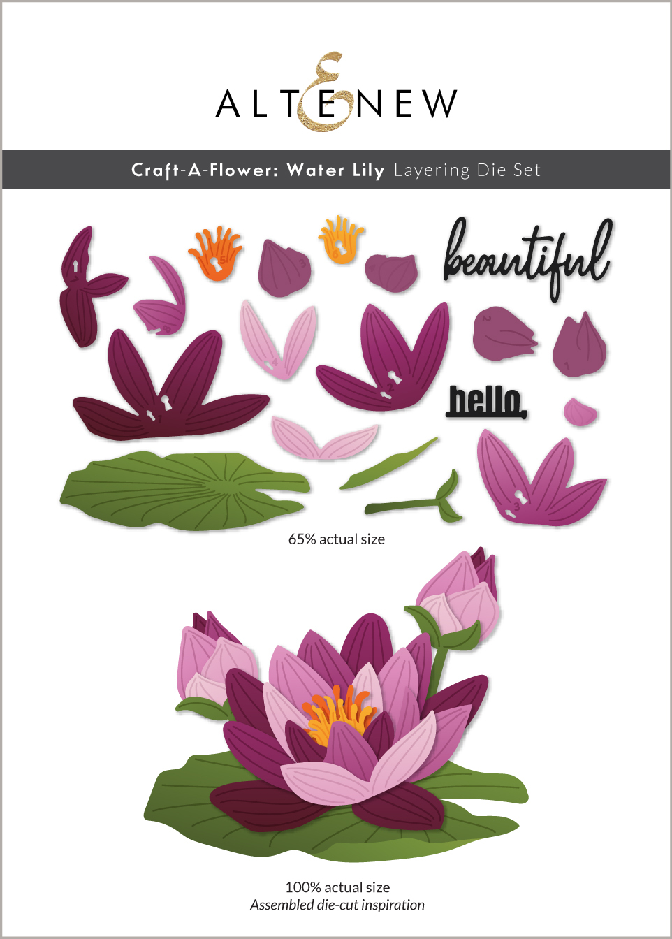 Altenew CraftAFlower Water Lily Layering Die Set