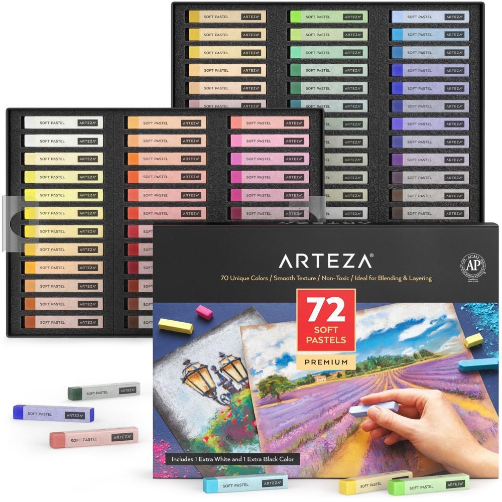Arteza Soft Pastels 72pc<br>