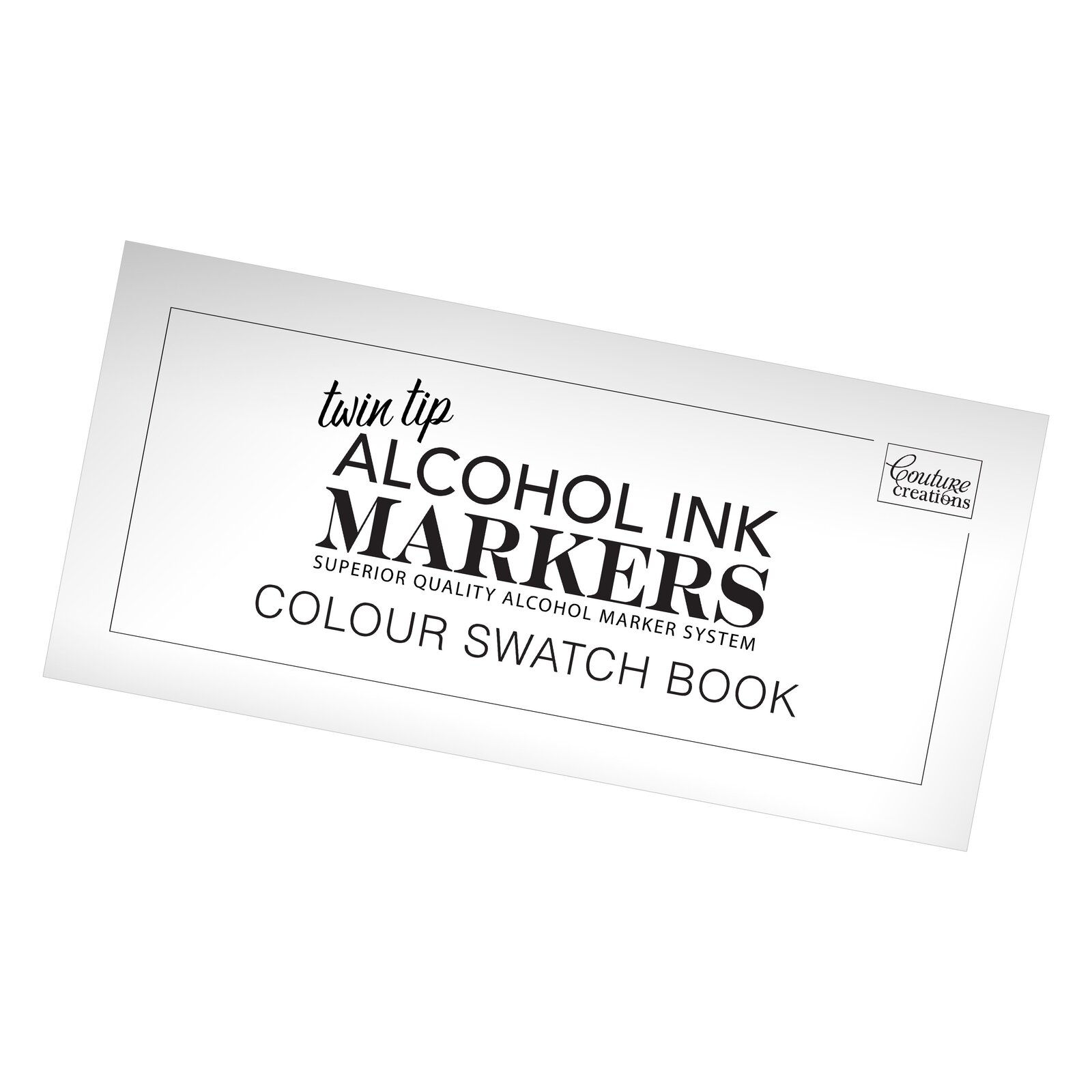 Couture Creations Twin Tip Alcohol Ink Marker Colour Swatch Book<br>