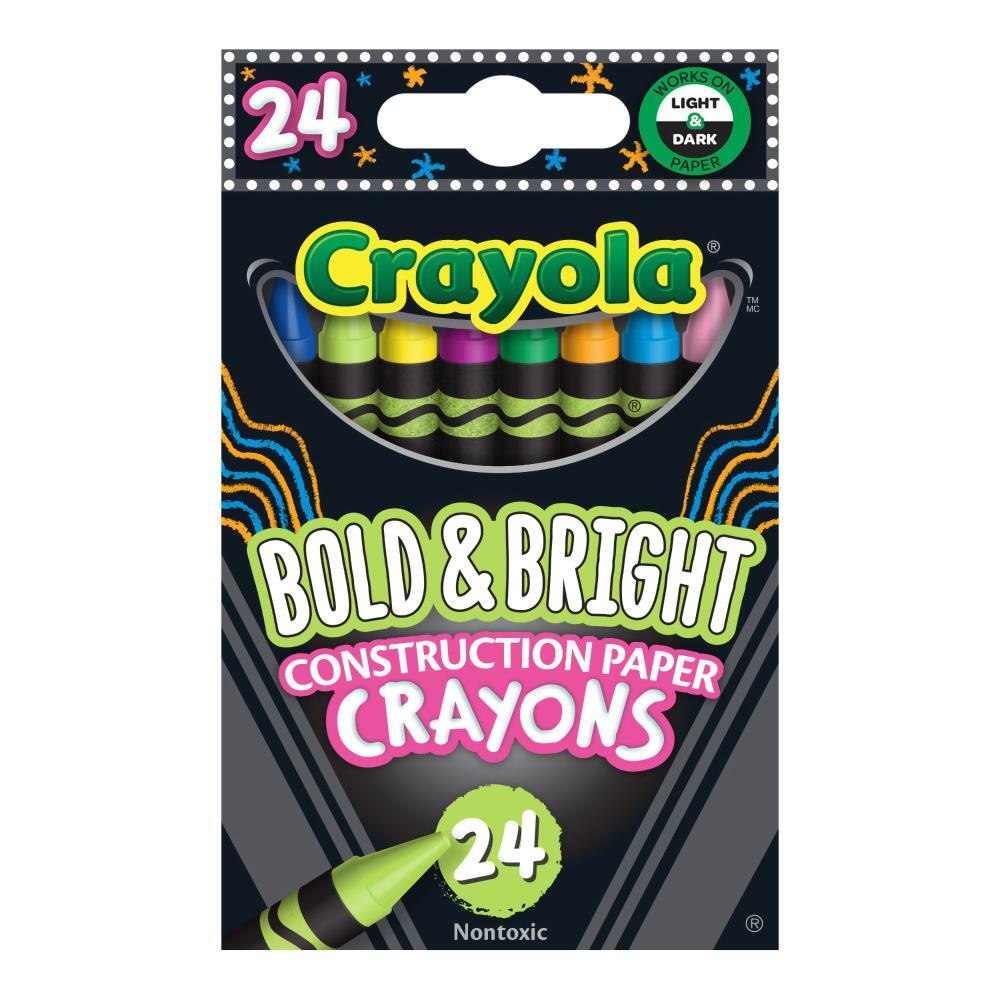Crayola Bold & Bright Construction Paper Crayons