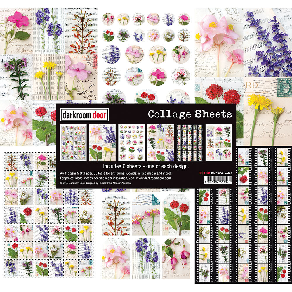 Darkroom Door Botanical Notes Collage Sheets<br>