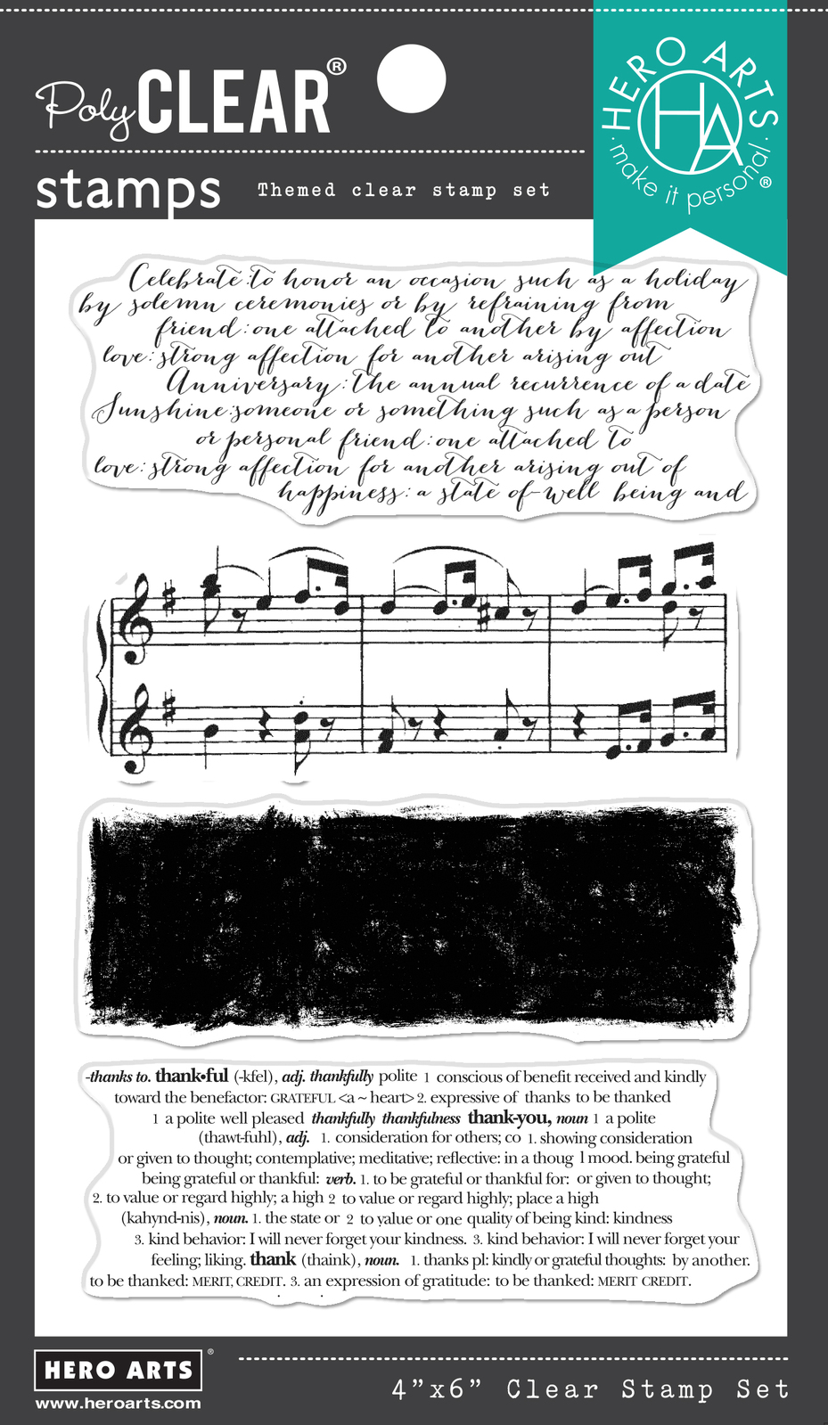 Hero Arts Background Texture Strips Stamp